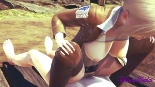 Attack on Titan Hentai: Annie Leonhart Spagnola Creampie